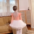 thumbnail image 6 of ‌LYMAYTER Girls Kids Criss-Cross Ballet Tutu Dress Set Fashion Long Sleeve Ruffle for Leotard Suit 3-11Y, 6 of 8