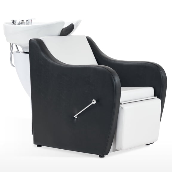 BarberPub Backwash Ceramic Shampoo Bowl Sink Chair Station Spa Salon Beauty Bowls 9089