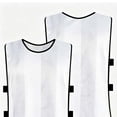 thumbnail image 4 of QSAWXQZ Kids' Soccer Training Tank Crew Neck Sleeveless Elastic Side Mesh Scrimmage Jersey Top 5-12 Years, 4 of 5