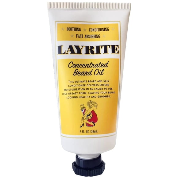 Aceite para barba concentrado Layrite, 60 ml, para todas las longitudes