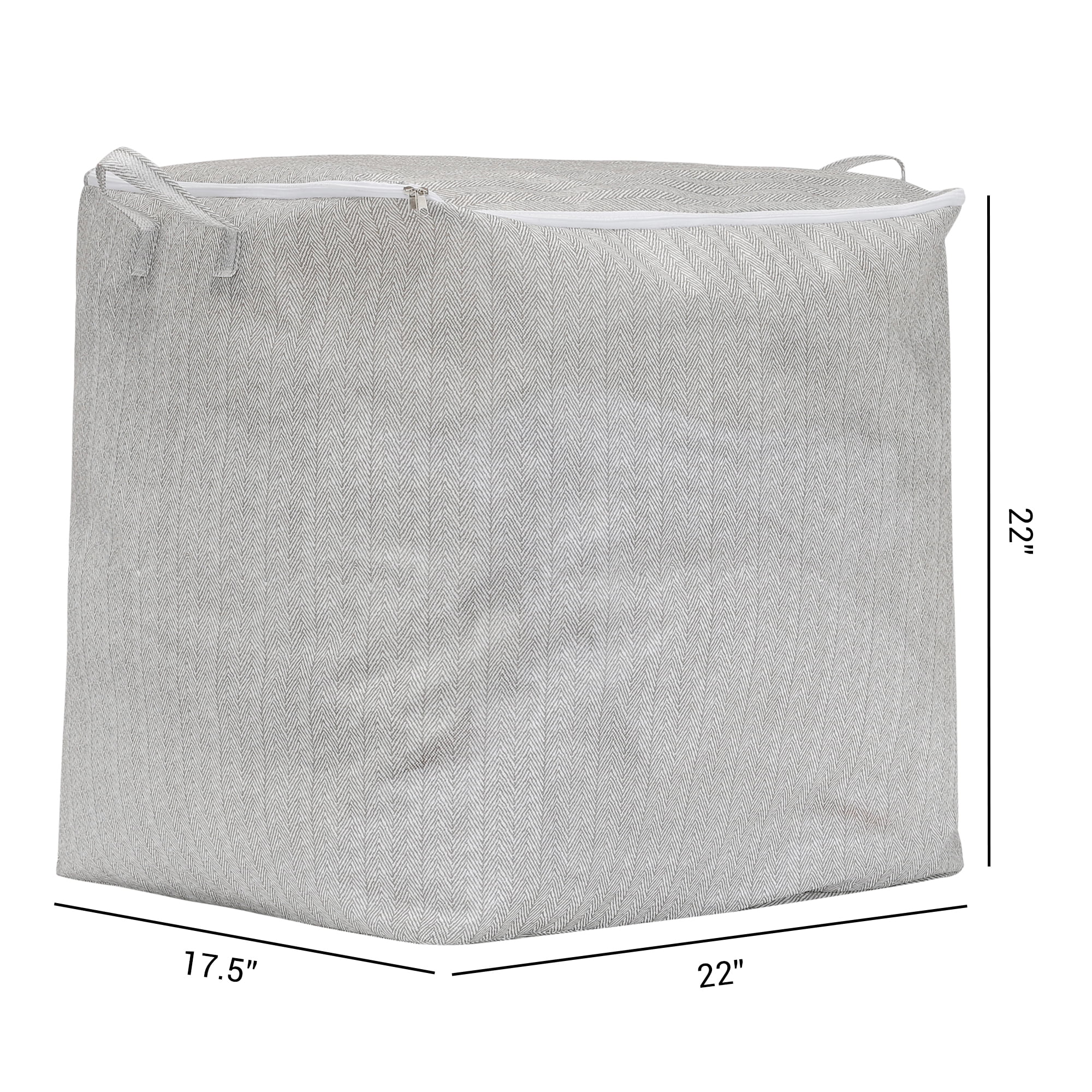 Unique Bargains 1 Pack Clothes Storage Bags Moving Bags Gray 22*17.5*22in