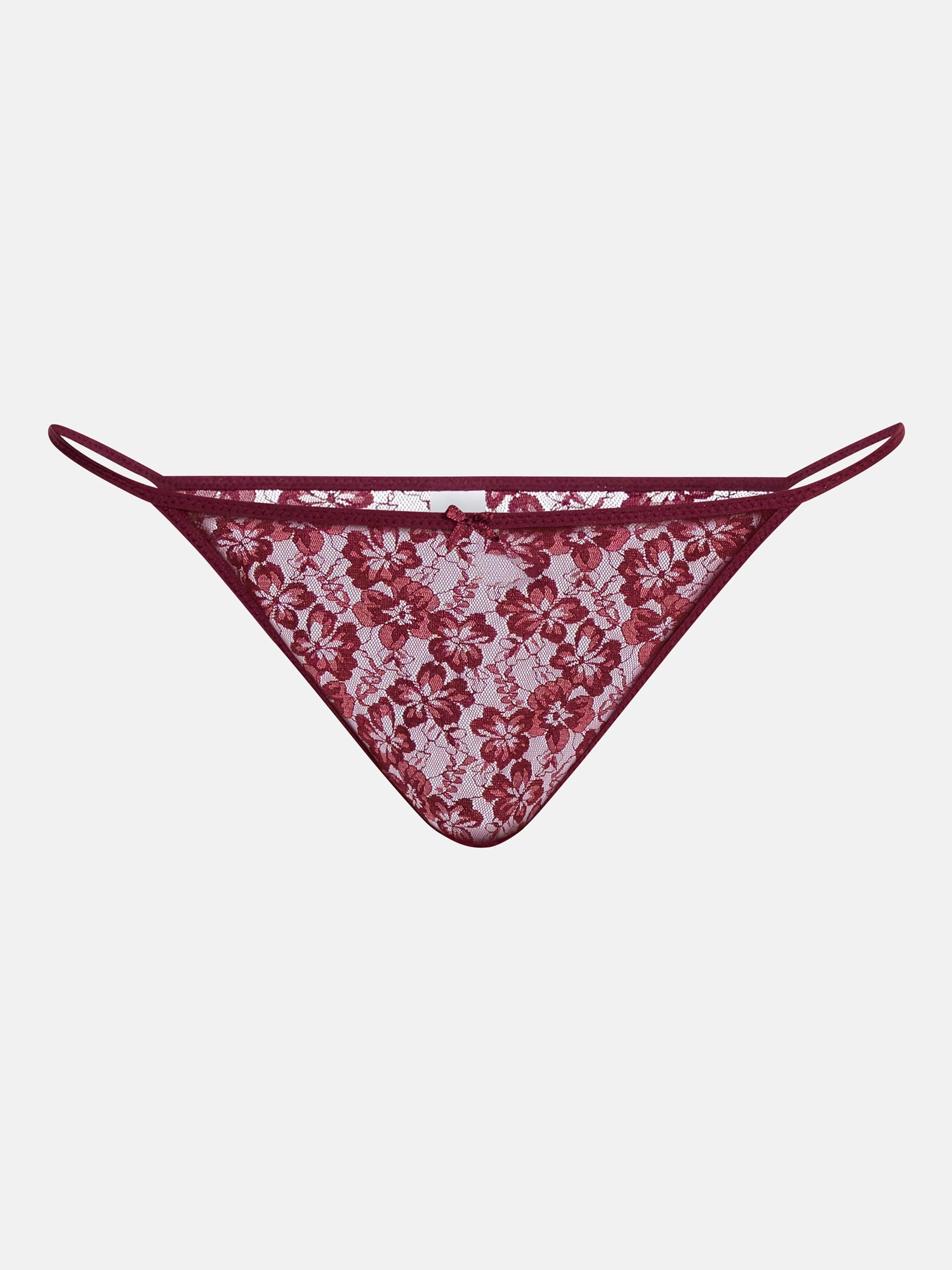 No Boundaries Women’s All Over Lace Bikini Underwear, 3-Pack, Sizes XS-XXXL