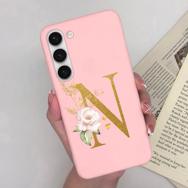 Funda de silicona suave para teléfono Samsung Galaxy S23, carcasa trasera con letras mate, carcasa protectora para Samsung S 23 S23 Ultra Plus Fivean unisex