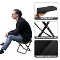 thumbnail image 4 of Camping Stool, Portable Folding Stool, Aluminum Ultralight Backpacking Stool Suitable for Fishing, Hiking, BBQ, Outdoor Events (Black), 4 of 7