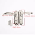 thumbnail image 5 of Cerradura de manija de baño de acero inoxidable, cerradura de puerta de inodoro, cerradura de puerta de inodoro de una sola lengüeta sin llave, cerradura de puerta de aleación de titanio y magnesio, 5 of 5