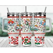 40oz Stainless Steel Tumbler with nightmare before christmas theme