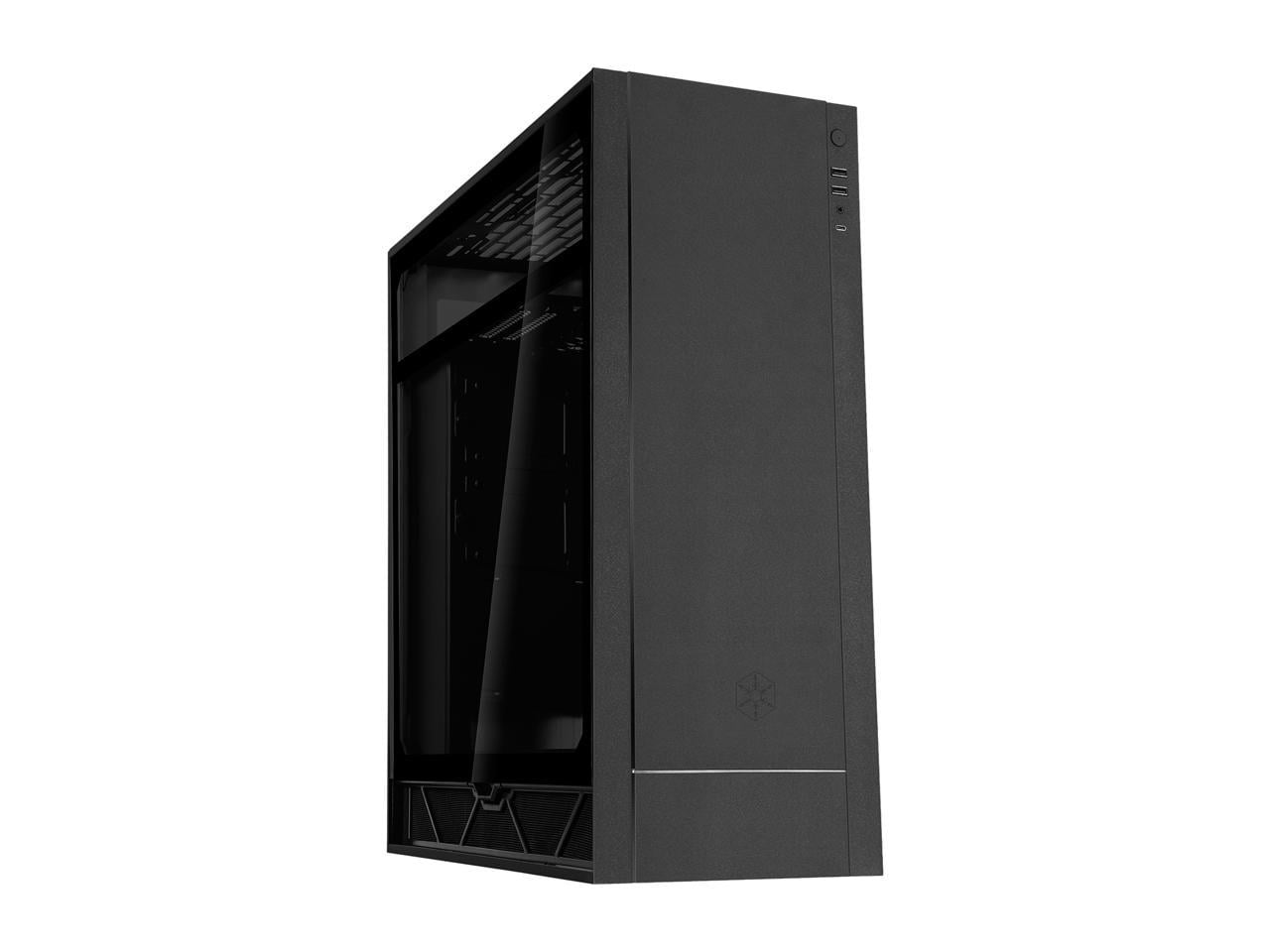 SilverStone ALTA F1 SST-ALF1B-G Black Aluminuml / Steel / Tempered Glass ATX Mid Tower Computer Case
