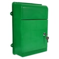 thumbnail image 3 of Shisuyan Large Capacity Wall Mounted Mailbox with Lock Weatherproof Key Drop Box for Office Home and Outdoor Use Secure Suggestion and Complaint Box Green Outlook, 3 of 9