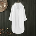 thumbnail image 2 of Long Sleeve Shirts For Women Casual Linen Blouses Tops Button Down Shirts Womens Long Sleeve Tops, 2 of 7