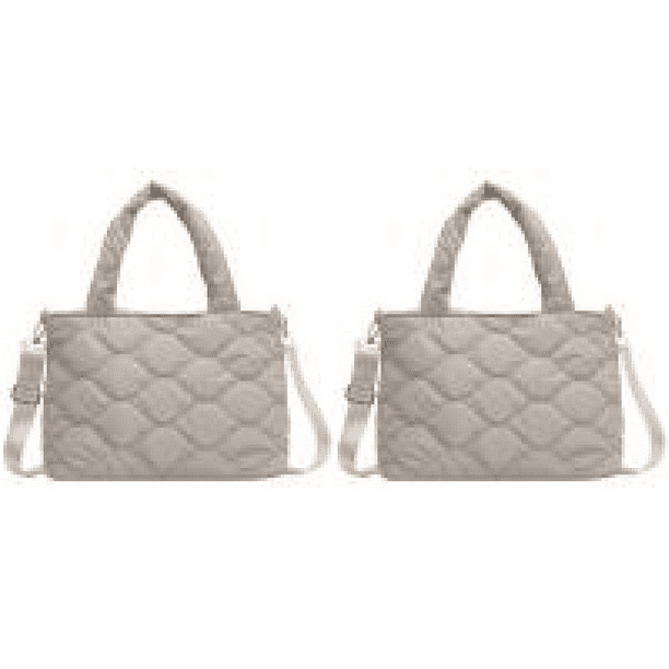 Bolso Bandolera para Mujer Con Algodón Y Nailon A La (Beige)
