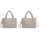 thumbnail image 1 of Bolso Bandolera para Mujer Con Algodón Y Nailon A La (Beige), 1 of 9