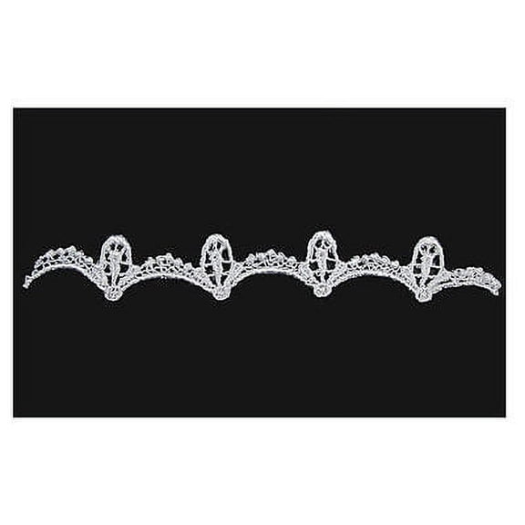 Lily 0.75" White Scalloped Pattern Venice Lace Trim Guipure Craft By Yardage