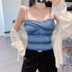 thumbnail image 2 of Camisola Mujer Verano Estilo Europeo High Street Transpirable Diario Todo-mtach Sexy Caliente Dulce Acogedor Estudiantes Casual Nueva Moda Suave, 2 of 6