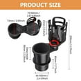 thumbnail image 2 of unbranded Organizador Para Auto Con De Portavasos Doble Y Material ABS Resistente Negro, 2 of 8