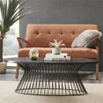 thumbnail image 2 of INK+IVY Mercer 47.5" Mid-Century Metal and Wood Coffee Table - Matte Black, 2 of 7