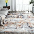 thumbnail image 4 of Abstract Grey/Rust/Gold Area Rug Abstract 5' x 7' 5' x 8' Novelty, 4 of 5