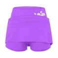 thumbnail image 3 of XIYON Skirts For Women Ladies Mid Rise Culottes With Pockets Athleisure Two New Short Skirts, 3 of 3