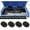 4 Pcs, variant on PIT66 Trunk Floor Pan Drain Plug Plate Set Black Fit for 1967-1977 A-Body, Chevelle, GTO, 442, GS/Fit All GM Big Car & All GM from 1967-1977