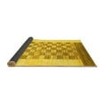 thumbnail image 2 of Ahgly Company Indoor Rectangle Checkered Yellow Modern Area Rugs, 2' x 4', 2 of 4