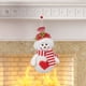 thumbnail image 5 of pstuiky Adornos navideños de ciervo colgante navideño de ciervo nevado adornos navideños con ambiente flocado decoraciones navideñas de reno para mesa., 5 of 6