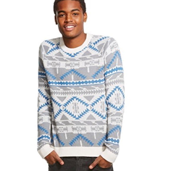 Winter Christmas Sweater - Blue 