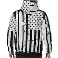 thumbnail image 7 of Fotbe Men's Hoodie with Submarine Vintage Flag Pattern - Kangaroo Pocket Pullover Hooded Sweatshirt, Perfect for Daily Wear, Travel, and Home-XX-Large, 7 of 7