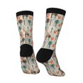 thumbnail image 3 of Goofa Squirrels and Trees Printed Men's Crew Socks, Soft Durable Breathable Moisture-Wicking with Odor Control Cotton socks, 3 of 9