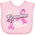 thumbnail image 3 of Inktastic For My Grandma-Breast Cancer Awareness Boys or Girls Baby Bib, 3 of 4
