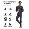thumbnail image 4 of Woolcano Men's 100% Merino Wool Thermal Base Layer Bottoms, 190 GSM, Winter Long Johns for Hiking, Skiing & Outdoor Work, 4 of 6