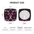 thumbnail image 5 of Gaeub Breast Cancer Square Chair Seat Covers, Stretch Fitted Printed Chair Seat Cushion Cover for Kitchen, Office-Six Piece, 5 of 7