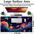 thumbnail image 6 of Space Planet Desk Mat Cute Large Purple Gaming Mouse Pad Kawaii Galactic Explorer Starry Desk Pad Laptop Computer Mouse Keyboard Mat 31.5''''X15.7'''' XXL Extended Mousepad Desk Decor, 6 of 6