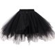 thumbnail image 1 of Falda de tul negra para mujer, falda corta de ballet, vestido de fiesta, vestido de noche, accesorios para ocasiones JM JM Rojo Verde, 1 of 5