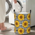 thumbnail image 4 of Lsque Sunflowers pattern Laundry Hamper Basket, Tall Woven Rope Hamper Basket for Clothes, Lightweight Storage Basket, Collapsible Waterproof-Medium, 4 of 8
