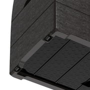 Duramax 71 Gallon Outdoor Plastic Resin Deck & Garden Organizer Storage Box, Brown