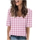 thumbnail image 1 of Camisetas Casuales de las Mujeres Impresas Manga Corta Cuello en V, Camiseta Ligera para Diario, Fiesta Y Primavera Verano, 1 of 5