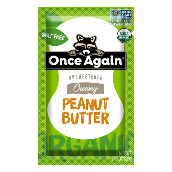 Once Again Butter Peanut Squeeze Organic 1.15 oz (Pack Of 40)