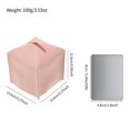thumbnail image 3 of Cateissary Soporte para caja de pañuelos, cubierta impermeable de PU, caja de papel, contenedor, oficina, Hotel para dormitorio, sala de estar, Decoración del hogar Rosa, 3 of 6