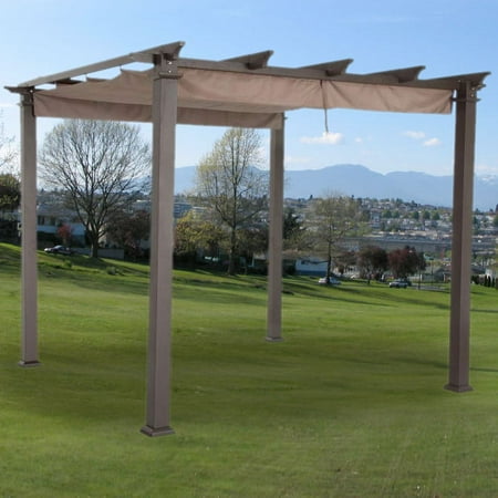 Garden Winds  Replacement Canopy Top for the Home Depot Hampton Bay Pergola - RipLock (Best Color For Pergola)