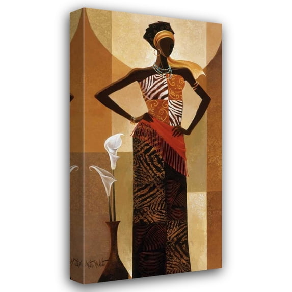 Keith Mallett 18x32 Gallery Wrapped Canvas Wall Art Titled - Amira