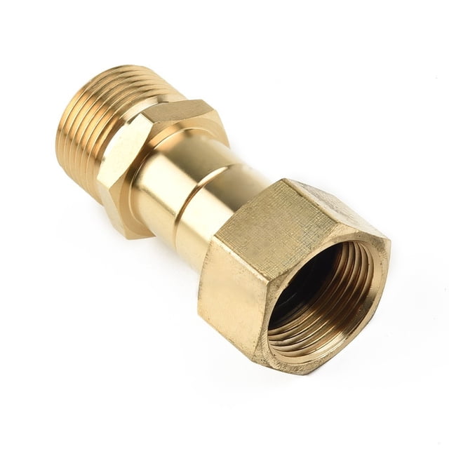M22 15mm Thread Pressure Washer Swivel Joint Kink Free Connector Hose Fitting