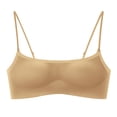 thumbnail image 5 of Zpanxa Wireless Bras for Women Push-up Breathable Thin Strap Seamless Bras Khaki 38BC, 5 of 7