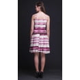 thumbnail image 3 of Bimba Robe Soleil Mini Teinture sur Nœuds pour Femmes à Taille Smockée Imprimée Tenue de Fête d'Été pour les Vacances-Petit, 3 of 5