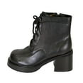 thumbnail image 3 of PEERAGE Lotus Women Wide Width Elegant 7 Inch Comfort Leather Dress Bootie BLACK 7.5, 3 of 7