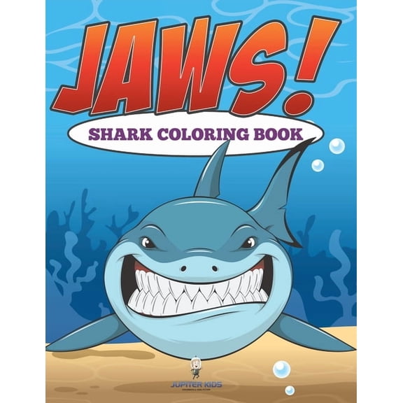 Jaws! Sharks Coloring Book, (Paperback)