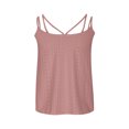 thumbnail image 5 of Pincandy Fashion Women Causal Embroidery Round Neck Sling Vest Sleeveless T-Shirt Summer Tops,Pink,2XL, 5 of 6