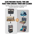 thumbnail image 5 of Portable Hanging Travel Shelves Bag Suitcase Organizer Carry-on Closet Packing Cubes for Travel,4-Shelf Suitcase Closet with 2 Hooks,Large Capacity,Gray, 5 of 7
