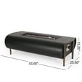thumbnail image 3 of Jesse Resin Outdoor 50,000 BTU Rectangular Fire Pit (No Tank Holder), Dark Gray and Wood Pattern, 3 of 9
