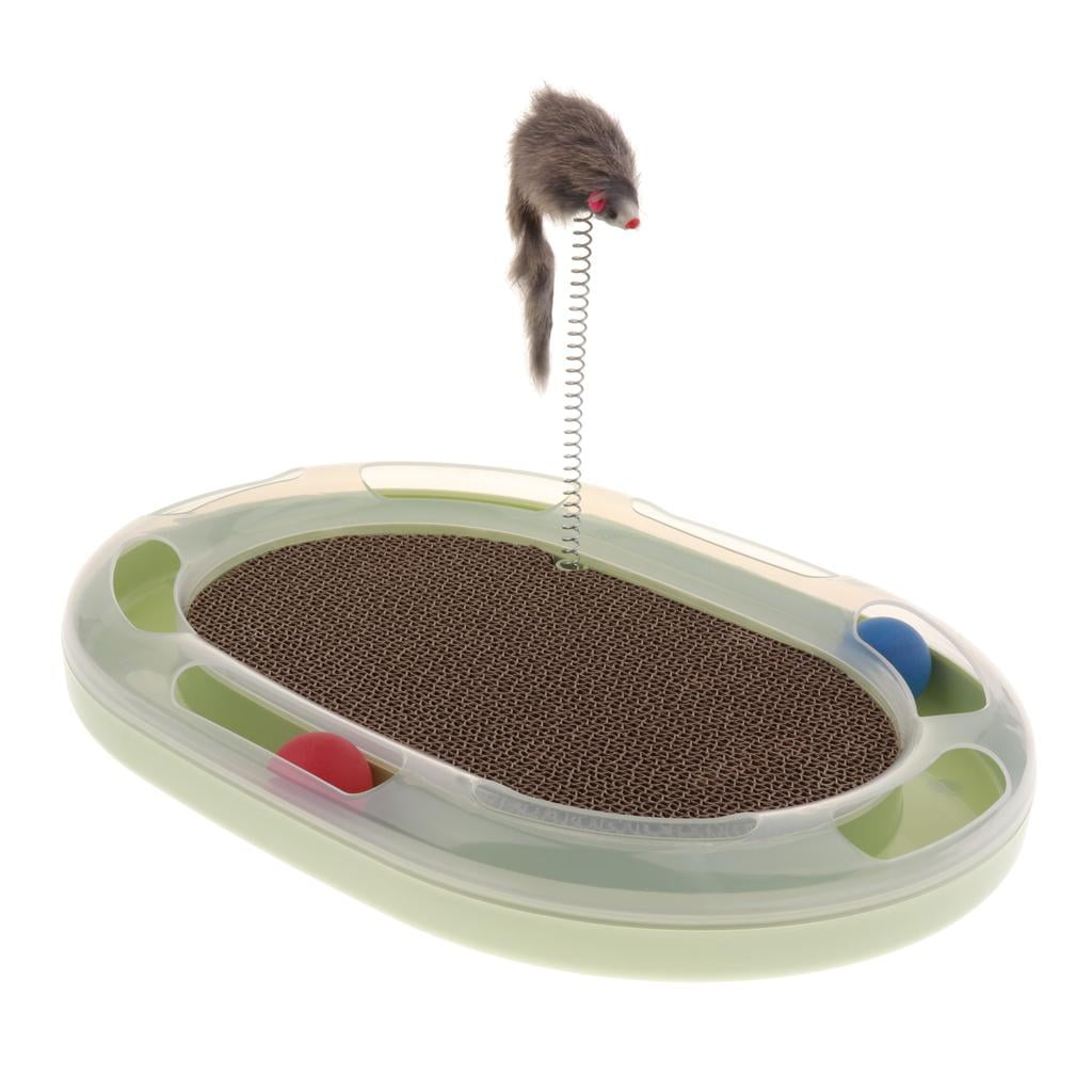 Dualoai Cat Interactive Play Intelligence Toy Cat Amusement Toy with Ball & Mouse for