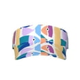 thumbnail image 2 of ZICANCN Sun Visors Hat for Women and Men, Colorful Fish Swimming Beach Hats, Sports Hat for Golf Tennis Running, 2 of 7