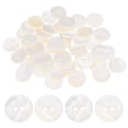 thumbnail image 1 of Botones de Concha Natural Uxcell [50pcs] - Botones de Costura de Madreperla de 15mm 2 Agujeros para Costura de Camisas y Decoración de Manualidades DIY - [Blanco], 1 of 6